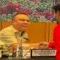 Suasana audiensi Wakil Ketua DPR RI Sufmi Dasco Ahmad bersama aliansi Gerakan Buruh Bersama Rakyat (GEBRAK) di Gedung Nusantara