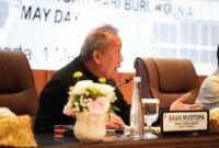 Wakil Ketua DPR RI Saan Mustopa saat memimpin audiensi reforma agraria bersama aliansi buruh dan masyarakat sipil di Gedung Nusantara