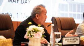 Wakil Ketua DPR RI Saan Mustopa saat memimpin audiensi reforma agraria bersama aliansi buruh dan masyarakat sipil di Gedung Nusantara