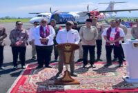 Anggota DPR RI Fraksi PKB, Gus Rivqy, menghadiri peresmian penerbangan perdana rute Surabaya–Jember yang mulai beroperasi pada Senin (1/6/2026). Rute baru ini diharapkan memperkuat konektivitas, mendukung pertumbuhan ekonomi, serta mempermudah perjalanan ibadah haji dan umrah masyarakat Jember