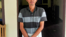 Nopianto ditemukan dalam kondisi selamat, setelah terjatuh dari kapal penyebrangan rute Bakauheni - Merak.