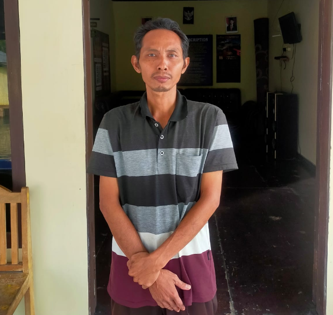 Nopianto ditemukan dalam kondisi selamat, setelah terjatuh dari kapal penyebrangan rute Bakauheni - Merak.