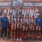 Zainul Arifin yang akrab disapa Bang Ifin, pelatih kiper F21 Binangkit Football Academy dan para pemain binaan