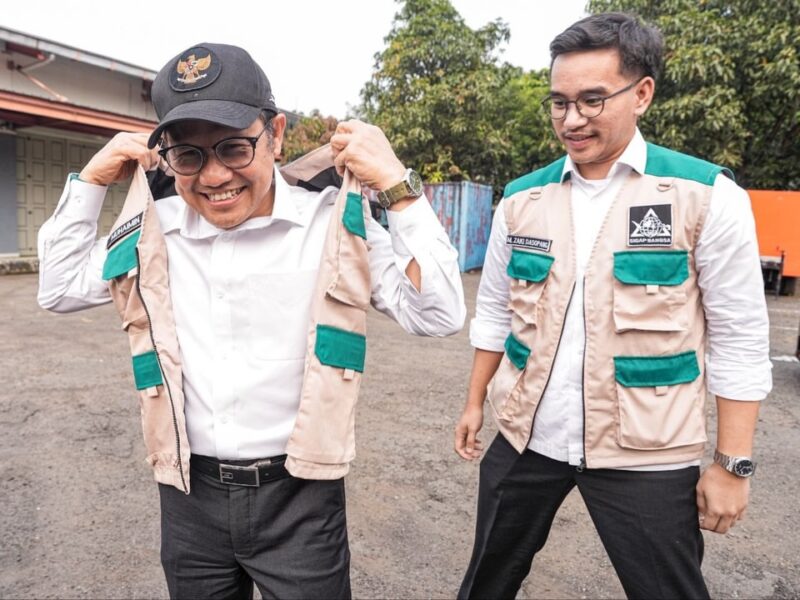 Gus Muhaimin meluncurkan organisasi kebencanaan SIGAP BANGSA di Pusdiklat BNPB Sentul untuk memperkuat relawan tanggap bencana Indonesia