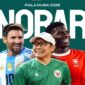 Ketua Umum DPP PKB Abdul Muhaimin Iskandar bersama kader dan simpatisan mengikuti nobar Argentina versus Swiss dalam rangkaian Harlah PKB ke-28 di Deheng House