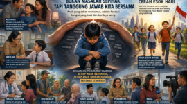 Ilustrasi penanganan kesehatan mental anak yang membutuhkan perhatian serius dari seluruh elemen masyarakat demi menyongsong masa depan bangsa