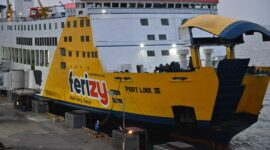 Kapal KMP Portlink III mulai melayani pengguna jasa penyeberangan Merak-Bakauheni