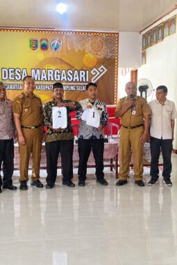 Penetapan dan Pengundian Nomor Urut Calon Kades Margasari PAW: Ardiansyah No. 1, Suherman No. 2